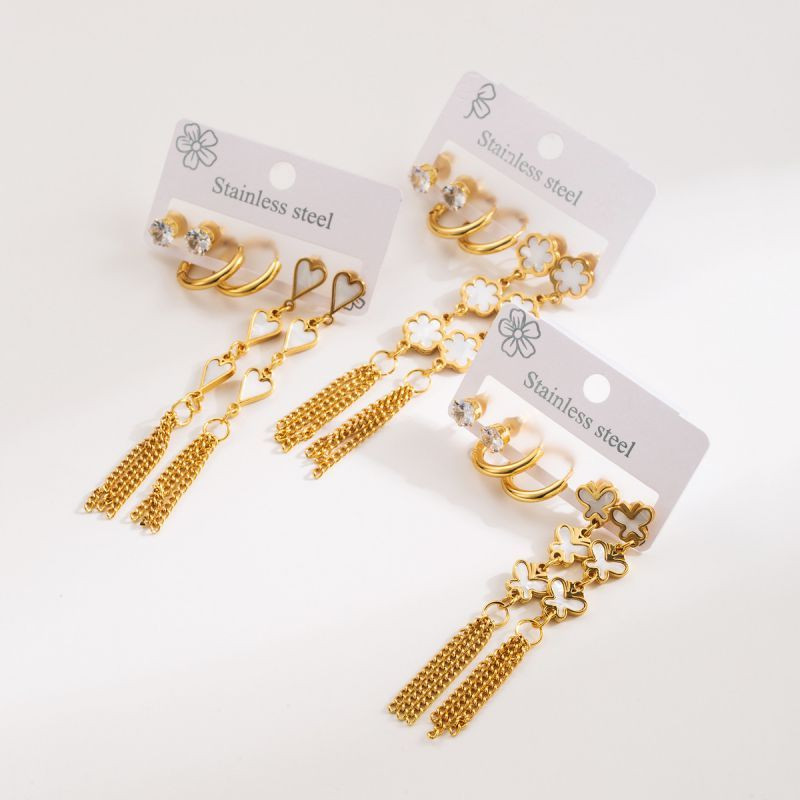 Стальной комплект бижутерии CJL32264 Стальной комплект бижутерии CJL32264