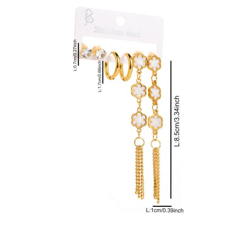 Стальной комплект бижутерии CJL32264 Стальной комплект бижутерии CJL32264