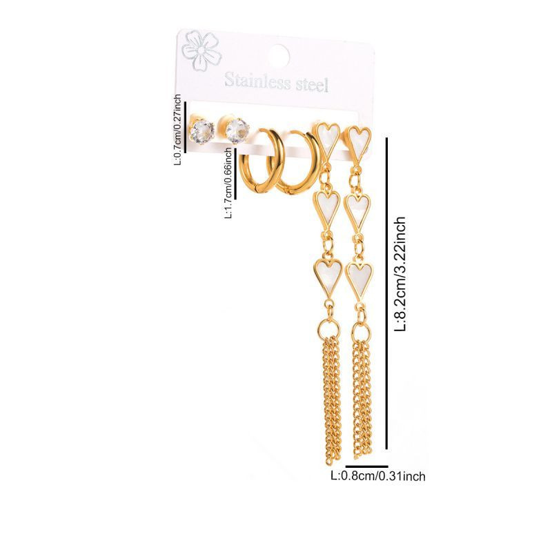 Стальной комплект бижутерии CJL32264 Стальной комплект бижутерии CJL32264