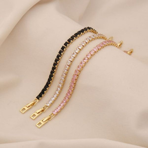 Браслет дорожка из мелких кристаллов CJL36429 Браслет дорожка из мелких кристаллов CJL36429