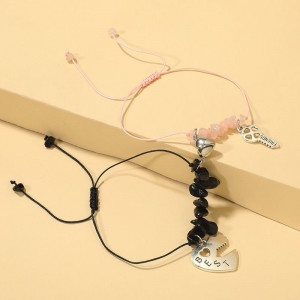 Парные браслеты зов природы с каменной крошкой R37204