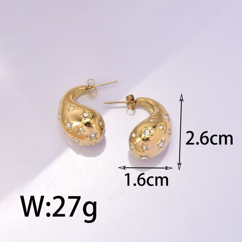 Серьги сталь CJD01918 Серьги сталь CJD01918