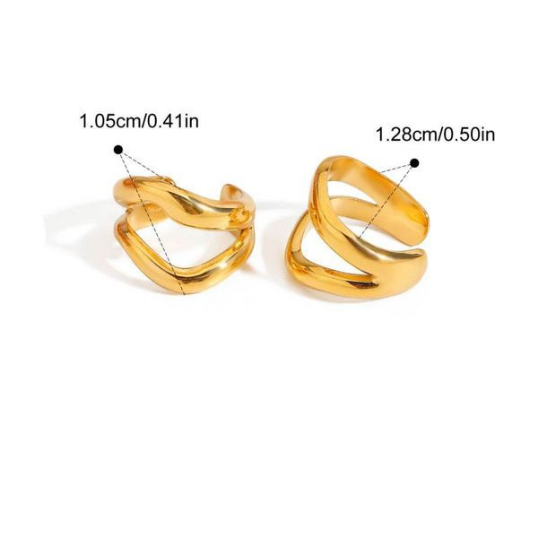 Массивный волнообразный кафф CJL41123