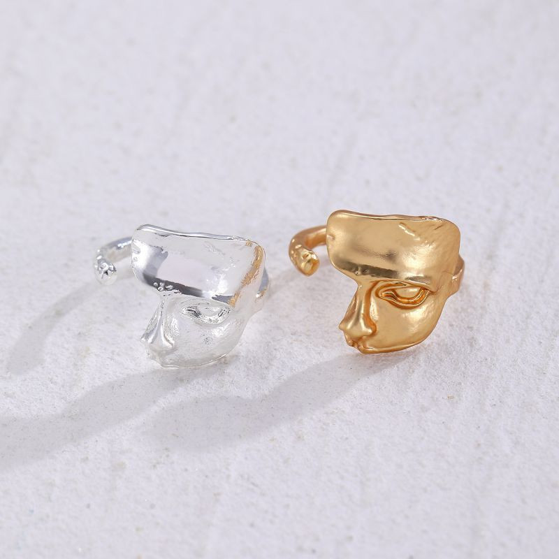 Кольцо с абстрактным лицом в стиле ар-нуво CJL92461