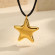 Золотистая цепочка с крупной ракушкой CJM23159
