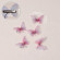 Заколка с бабочкой из шелка сине-зеленая CJX57733