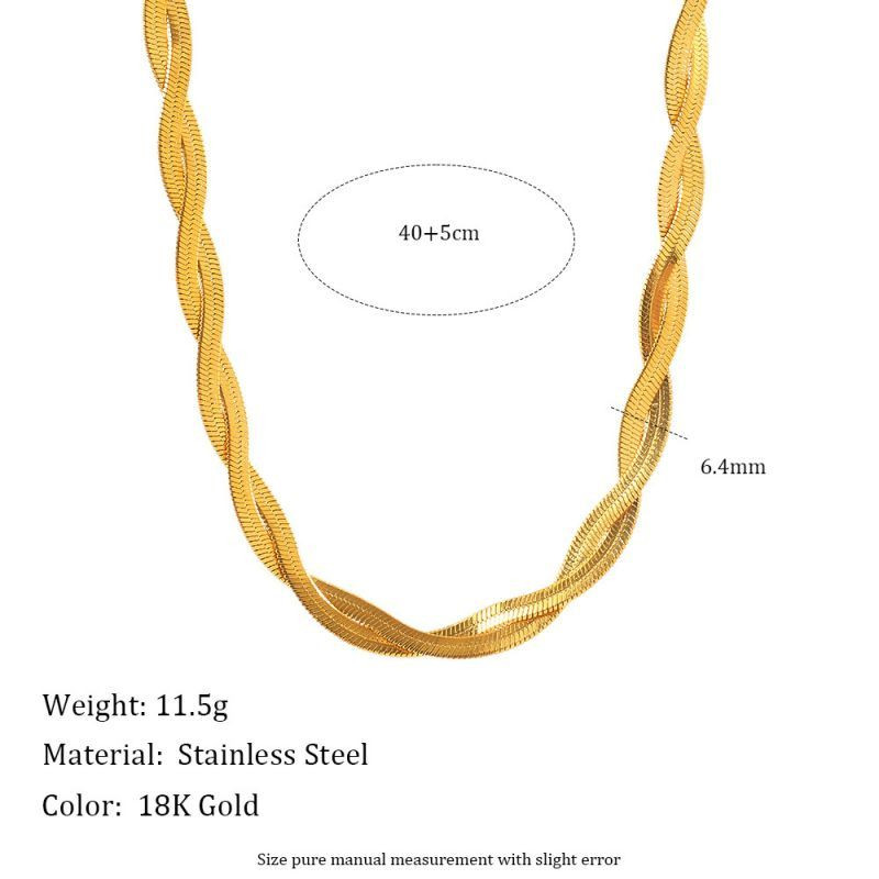 Золотой браслет из стали с рыбьей костью CJZ47668