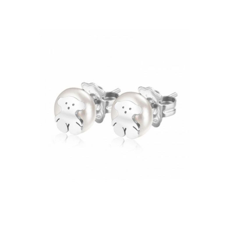 Серьги из титановой стали с жемчугом CJZ35625