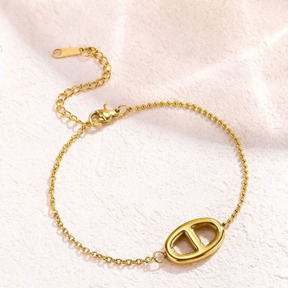 Браслет-цепочка с крупным овальным звеном CJH37293 Браслет-цепочка с крупным овальным звеном CJH37293