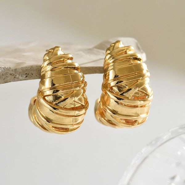 Серьги-полукольца в стиле «Круассан» CJL88224