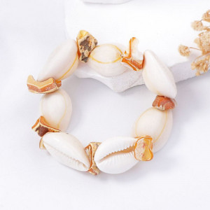 Браслет из крупных ракушек каури CJM01667 Браслет из крупных ракушек каури CJM01667