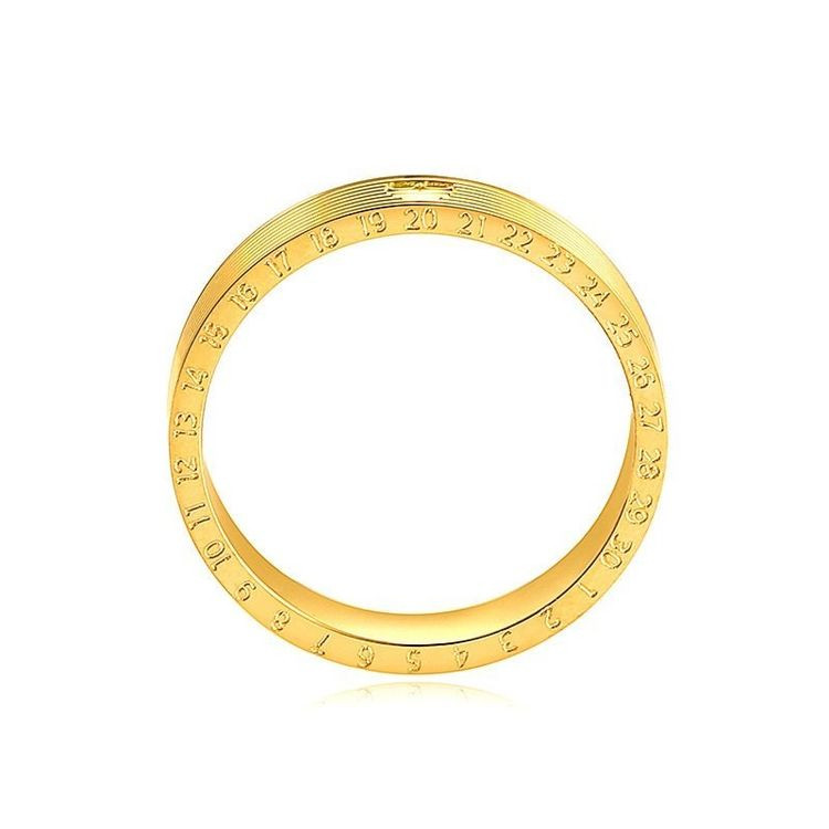 Кольцо медицинская сталь с напылением золотом J11158CJJ Кольцо медицинская сталь с напылением золотом J11158CJJ