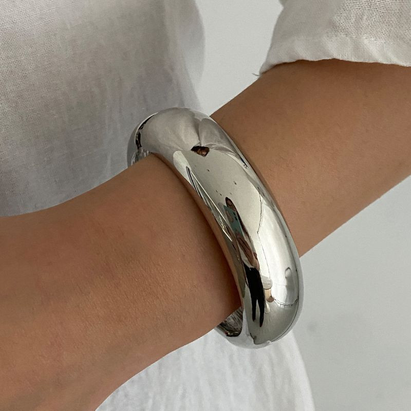 Браслет жесткий акриловый с эффектом натурального среза CJP35928