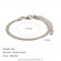 Серебряный браслет из стали с рыбьей костью CJZ47671