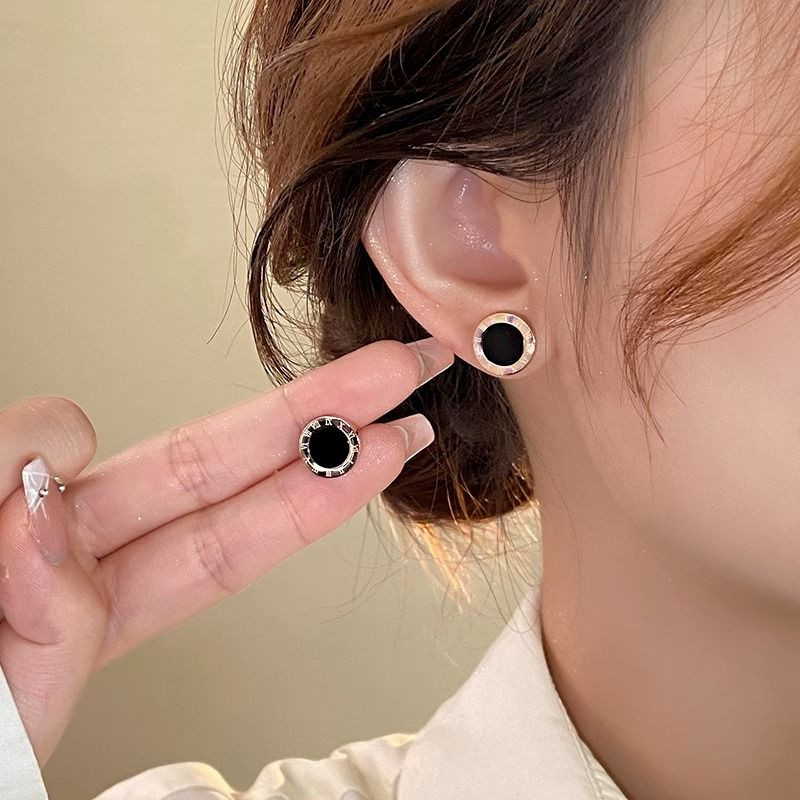 Серьги титановая сталь римские цифры 1J11961CJJ