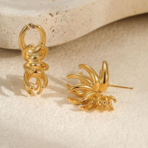 Серьги-пусеты Абстрактные кораллы CJL83710