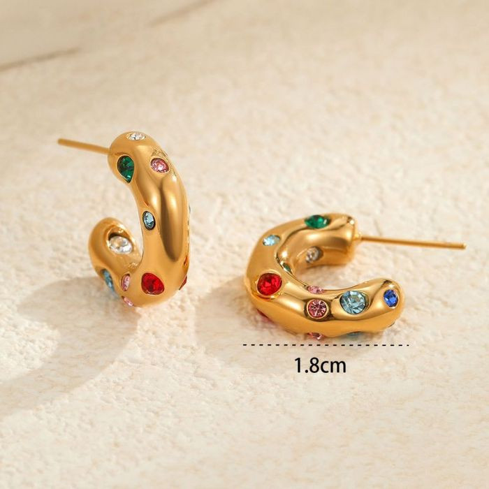 Серьги сталь CJM28774 Серьги сталь CJM28774