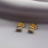 Серьги медь с напылением золотом J11010CJJ Серьги медь с напылением золотом J11010CJJ