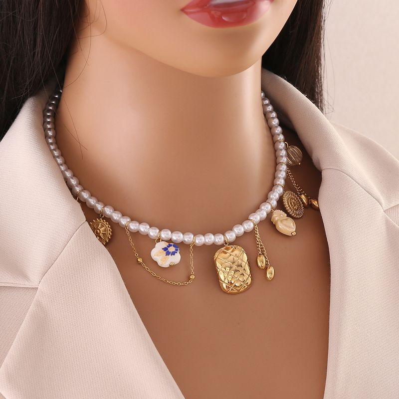 Колье из стали CJR76371