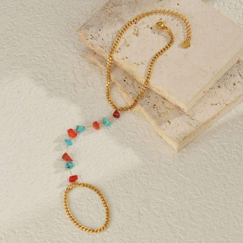 Слейв-браслет восточная сказка с цветными бусинами CJF14730