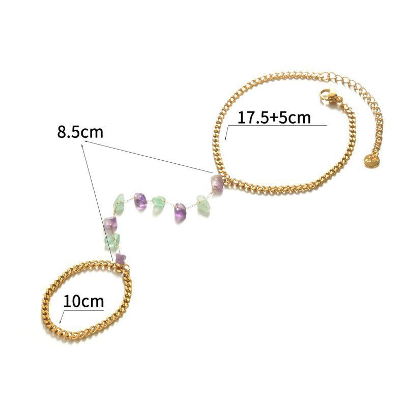 Слейв-браслет восточная сказка с цветными бусинами CJF14730