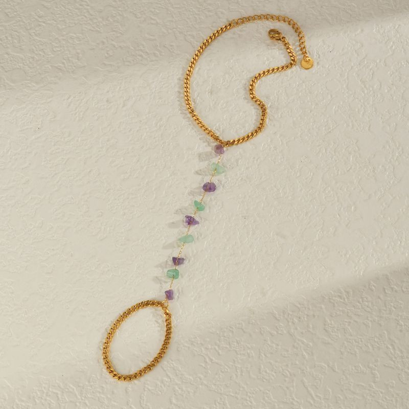 Слейв-браслет восточная сказка с цветными бусинами CJF14730