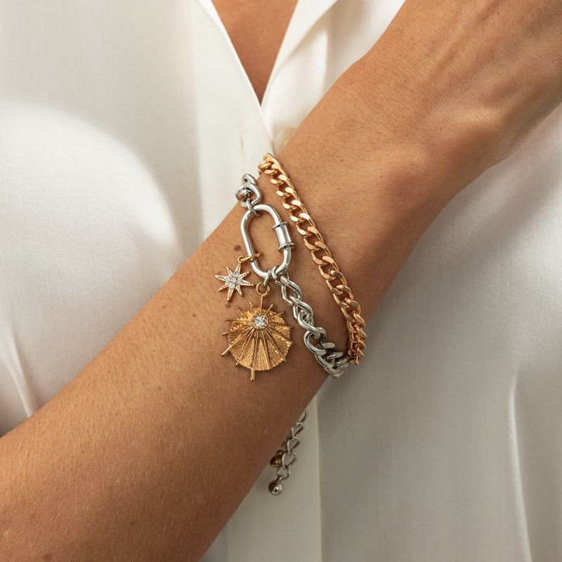 Комплект браслетов-цепочек с подвеской-ракушкой CJT03666