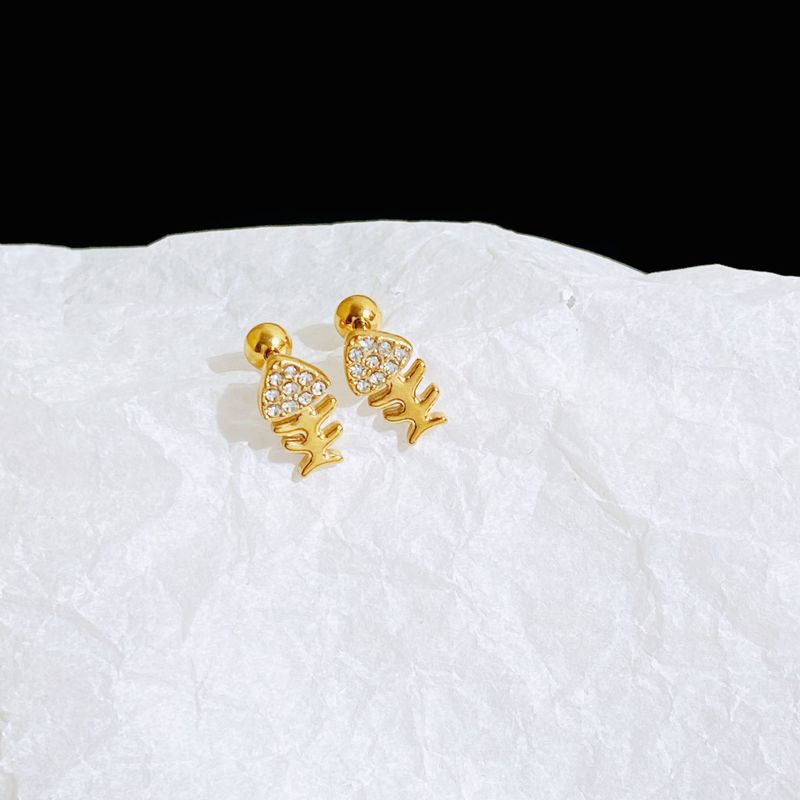 Серьги медь с напылением золотом J11011CJJ Серьги медь с напылением золотом J11011CJJ