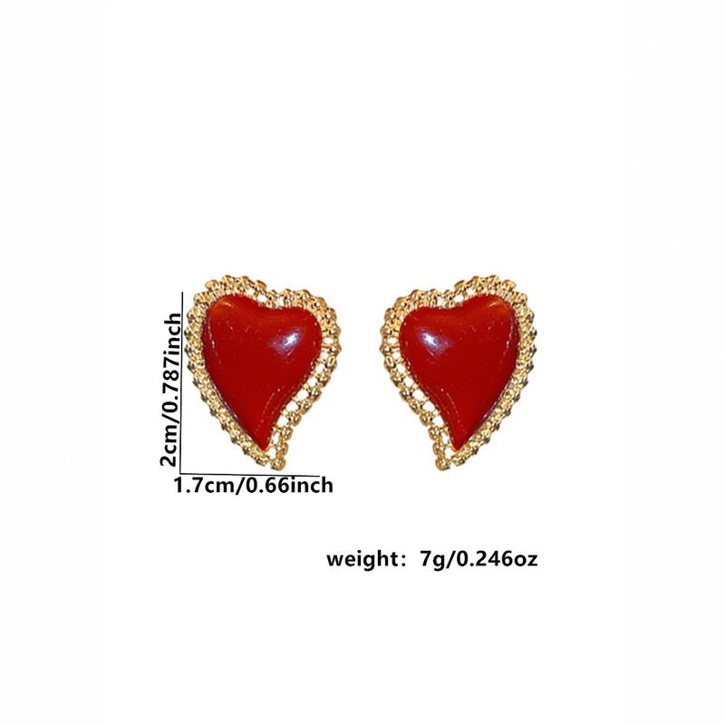 Серьги сердце ювелирный сплав 1J12340CJJ Серьги сердце ювелирный сплав 1J12340CJJ