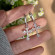 Серебряные серьги с крестом и стразами CJZ41929