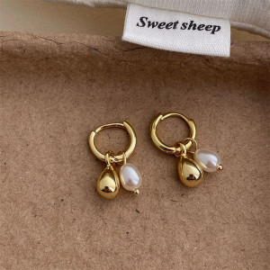 Серьги-конго с комбинированными подвесками CJL47535 Серьги-конго с комбинированными подвесками CJL47535