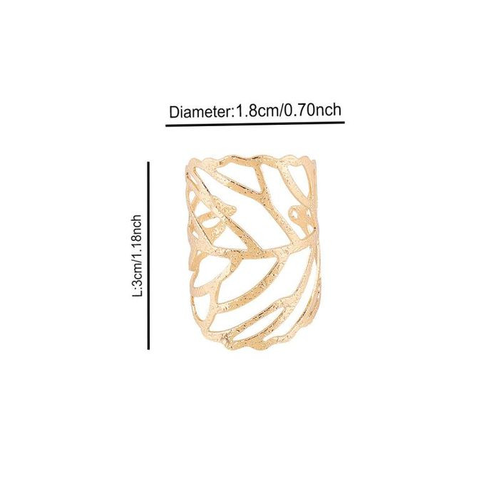 Кольцо сетчатое широкое в стиле модерн CJM55386 Кольцо сетчатое широкое в стиле модерн CJM55386