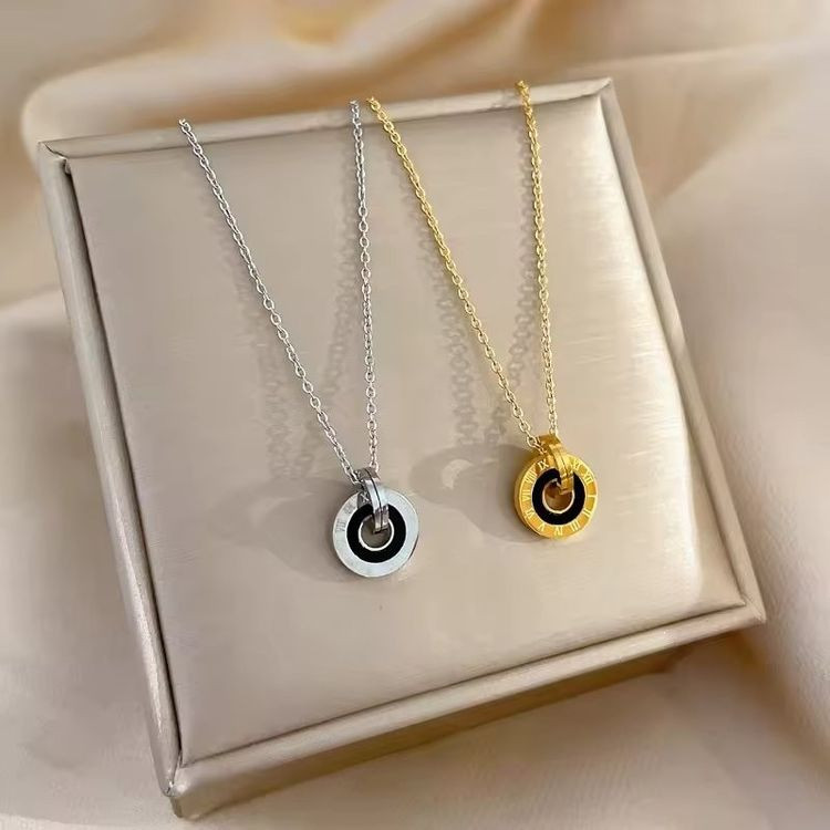 Колье медицинская сталь с напылением золотом J10506CJJ Колье медицинская сталь с напылением золотом J10506CJJ