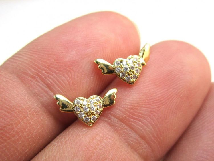 Серьги медь с напылением золотом J11012CJJ