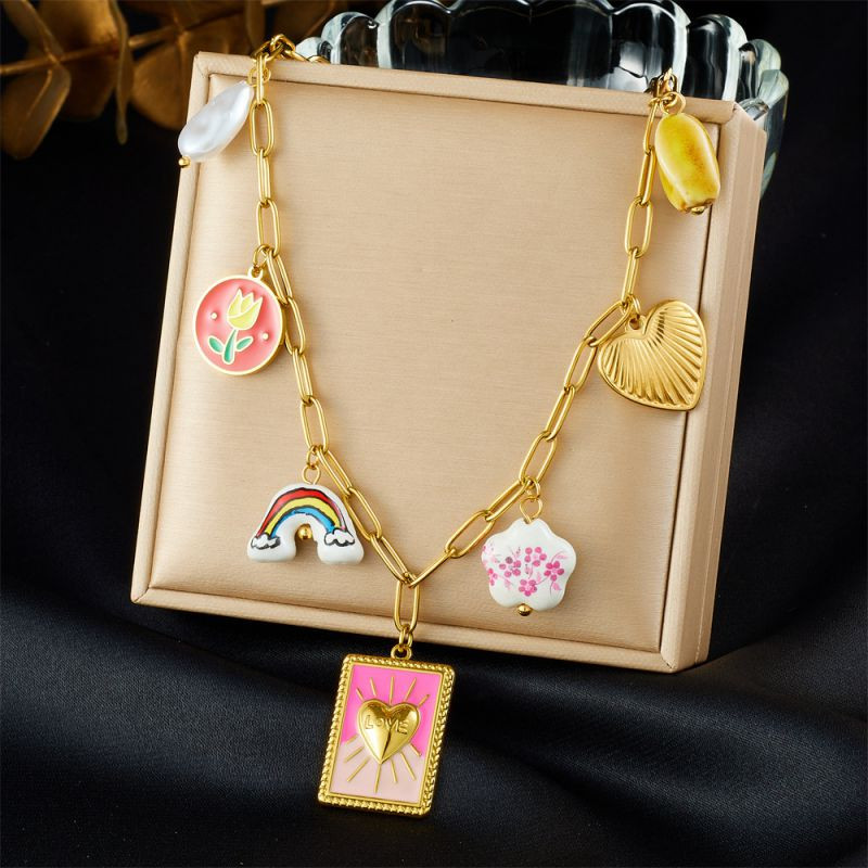 Колье из стали CJR62488