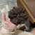 Резинка для волос в горошек темно-коричневая CJY83439
