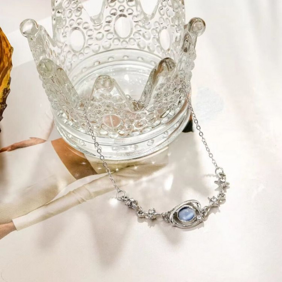 Браслет цепочка с овальной вставкой J10793CJJ Браслет цепочка с овальной вставкой J10793CJJ