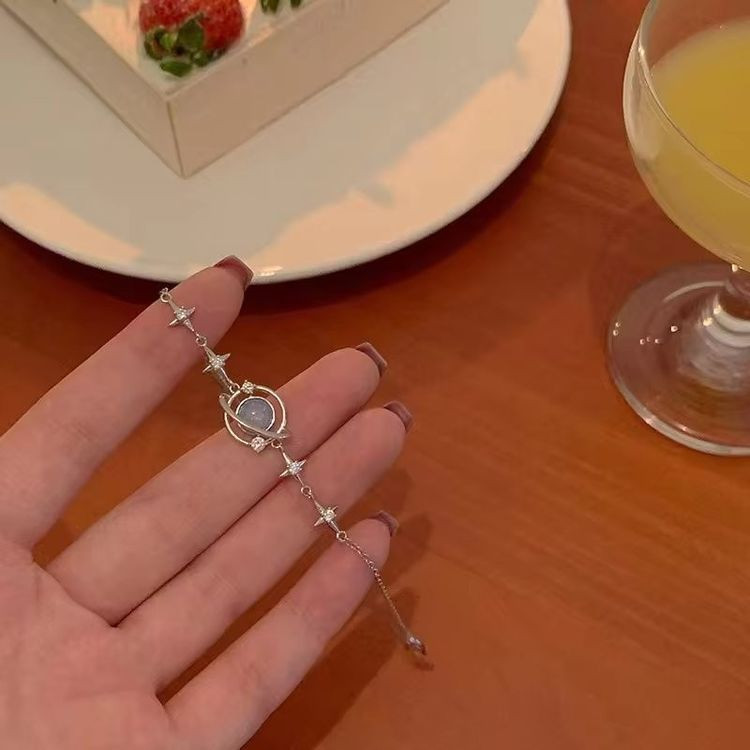 Браслет цепочка с овальной вставкой J10793CJJ Браслет цепочка с овальной вставкой J10793CJJ