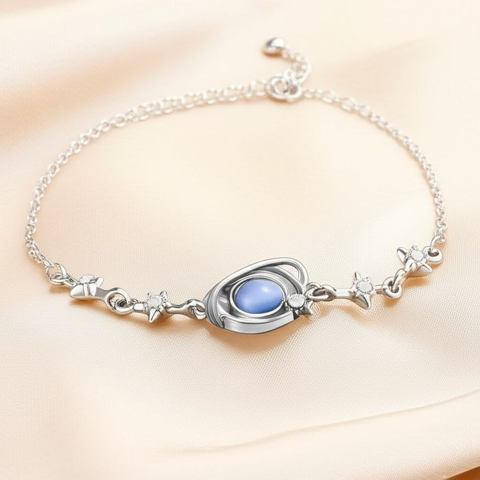 Браслет цепочка с овальной вставкой J10793CJJ Браслет цепочка с овальной вставкой J10793CJJ