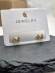 Серьги медь с напылением золотом J11013CJJ Серьги медь с напылением золотом J11013CJJ