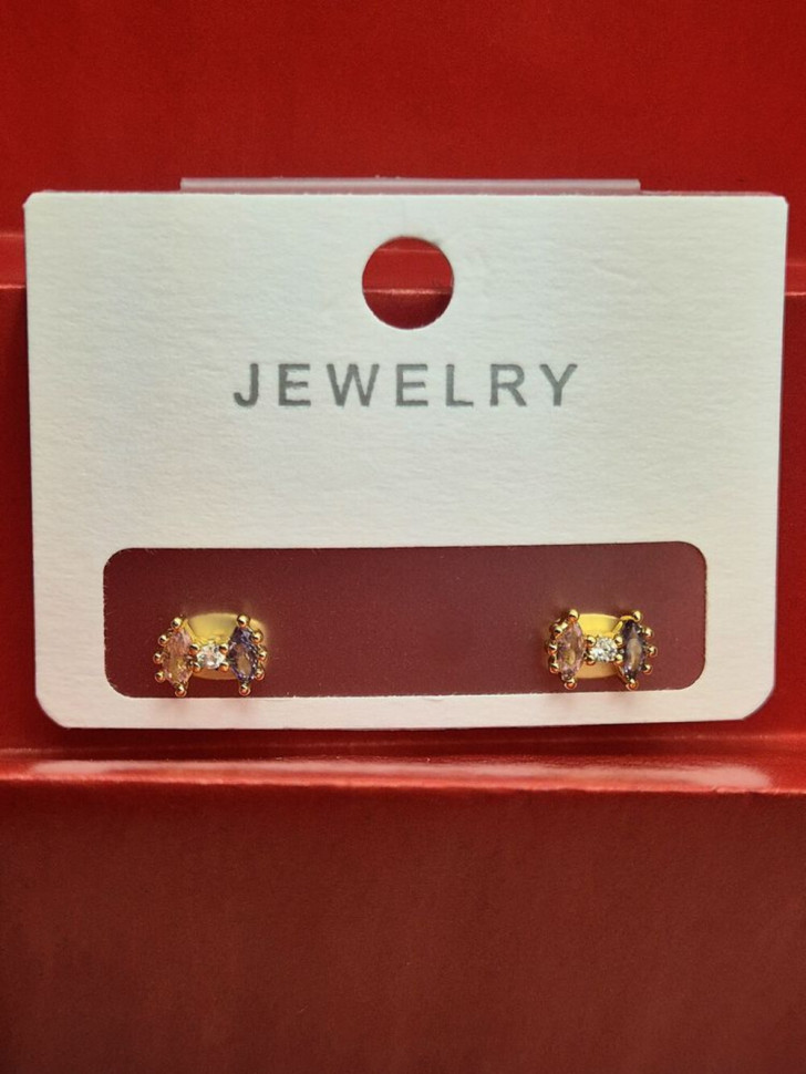 Серьги медь с напылением золотом J11013CJJ Серьги медь с напылением золотом J11013CJJ