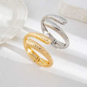 Браслет жесткий спиралевидный в два оборота CJM15255