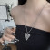 Серебряное колье с сердцем CJZ44007