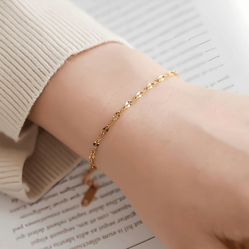 Браслет титановая сталь напыление золотом 1J12136CJJ