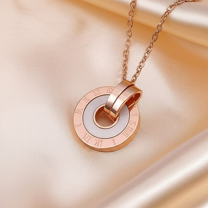 Колье медицинская сталь с напылением золотом J10508CJJ Колье медицинская сталь с напылением золотом J10508CJJ