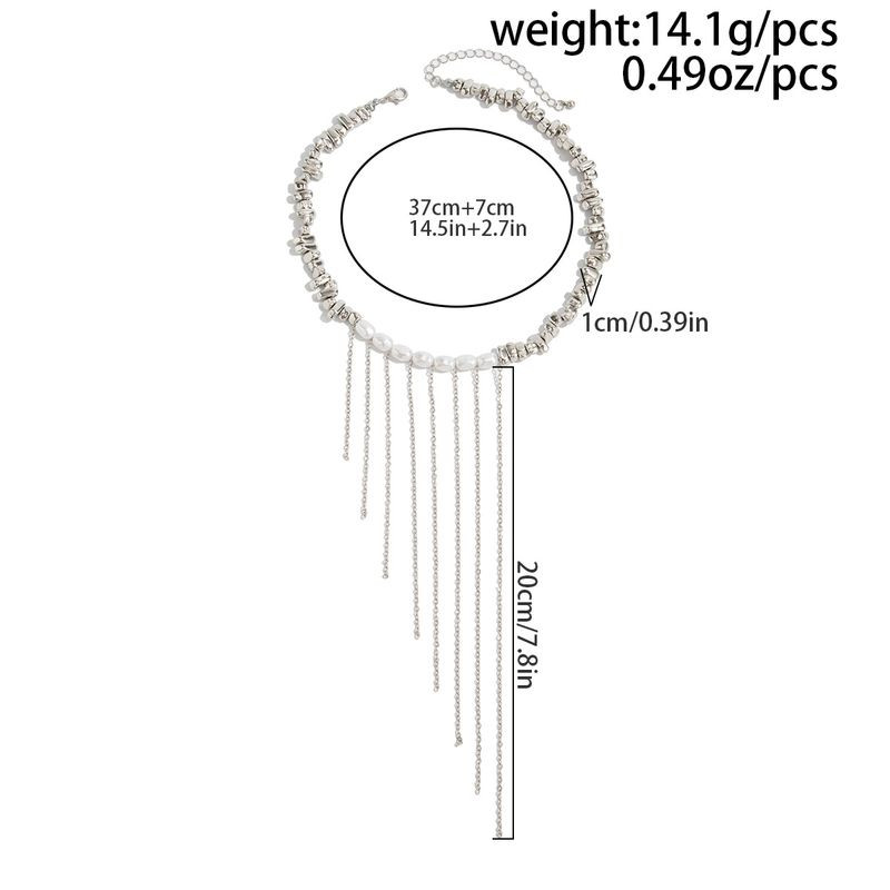 Колье ювелирный сплав с жемчужинами 1J11867CJJ Колье ювелирный сплав с жемчужинами 1J11867CJJ