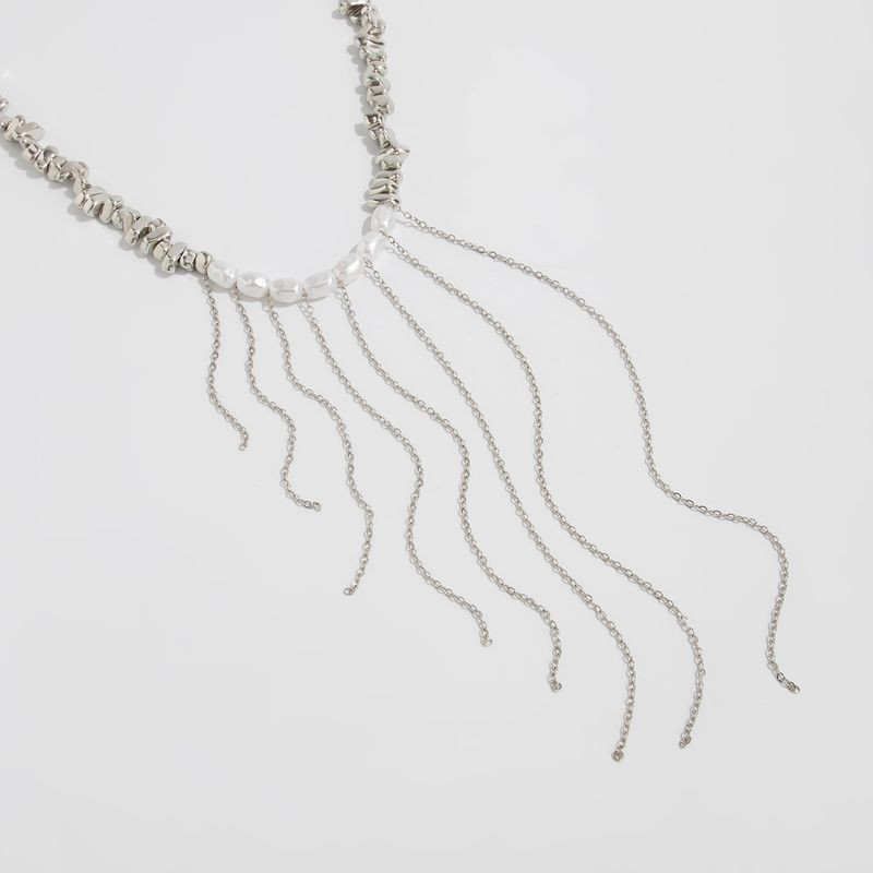 Колье ювелирный сплав с жемчужинами 1J11867CJJ Колье ювелирный сплав с жемчужинами 1J11867CJJ