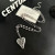 Серое жемчужное колье с сердцем CJZ44008