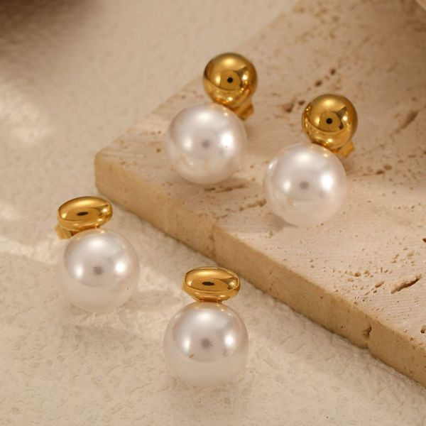 Серьги-пусеты Гроздья жемчуга классические CJL48386