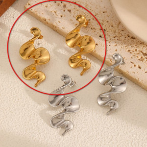 Серьги Висячие Зигзаги динамичные CJL88369